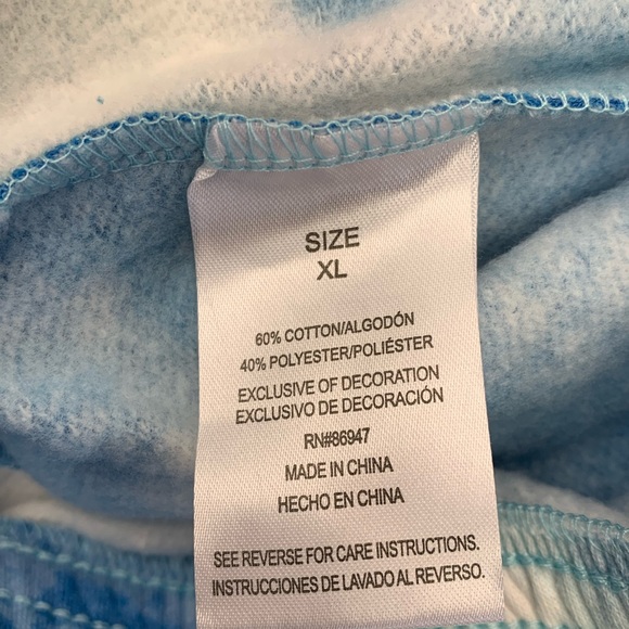 Pop Tarts Blue Tie Dye Sweatpants Womens X-Large - Picture 6 of 9